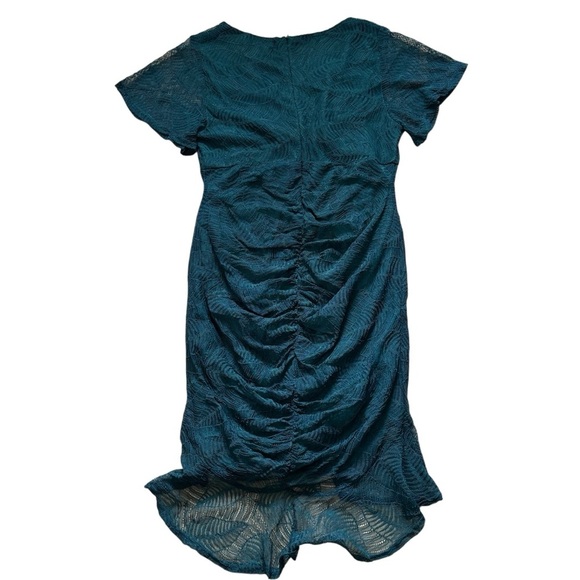 Lulus Harlou Forest Green Lace Ruched Bodycon Dress Womens Size XL Extra Large - Picture 3 of 5